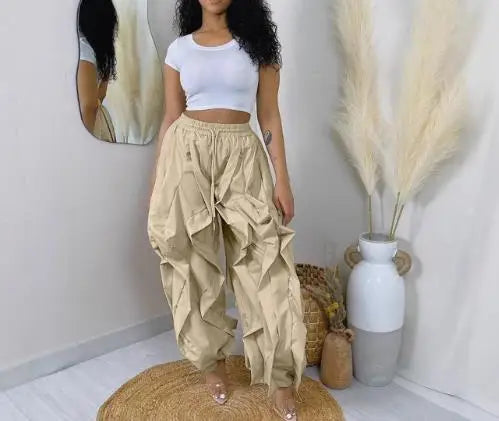 Pantalón Cargo Mujer Elegante - Pantalón Trabajo Patchwork 2025