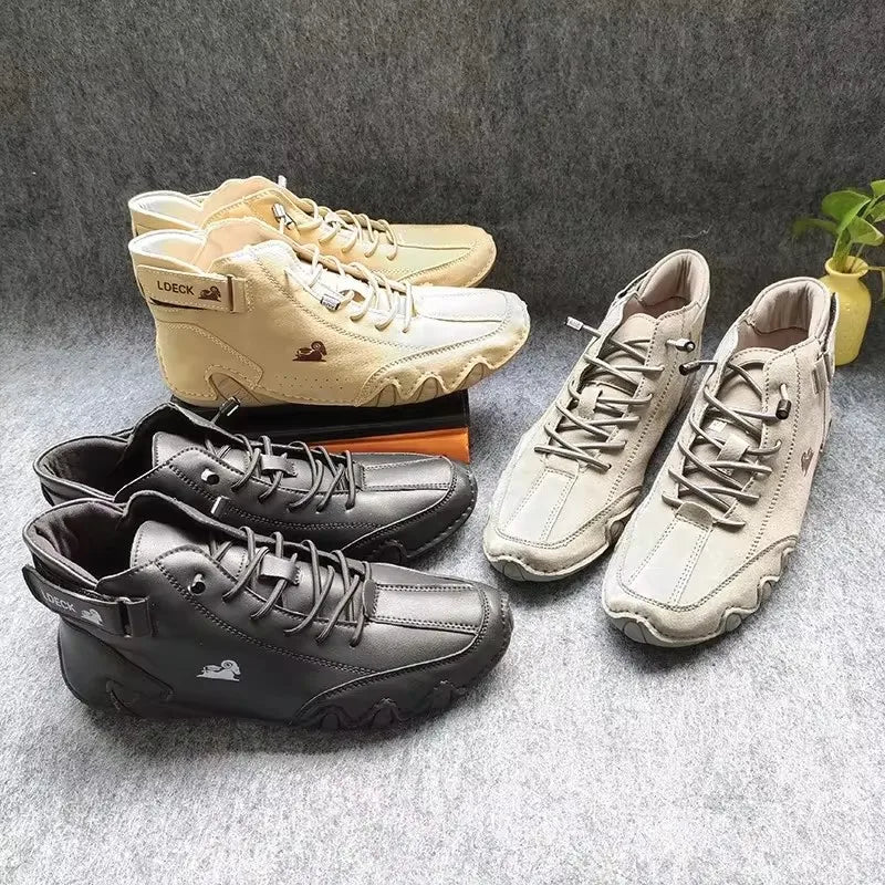 Botas Hombre Casual Verano - Motorcycle Retro Street Suela Suave Walking Versátiles