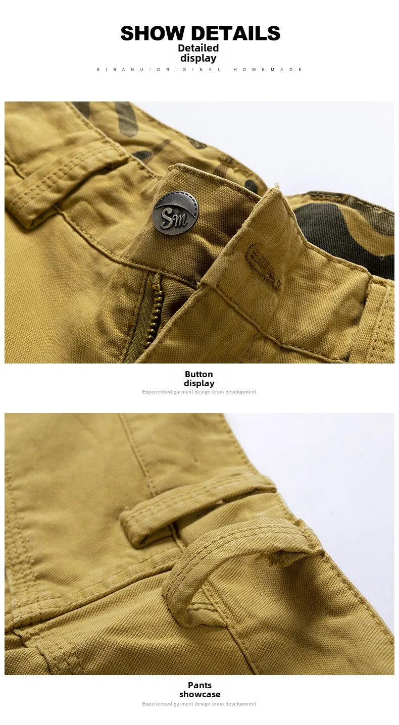 Shorts Trabajo Hombre Outdoor - Pantalones Casuales Senderismo Verano 2025