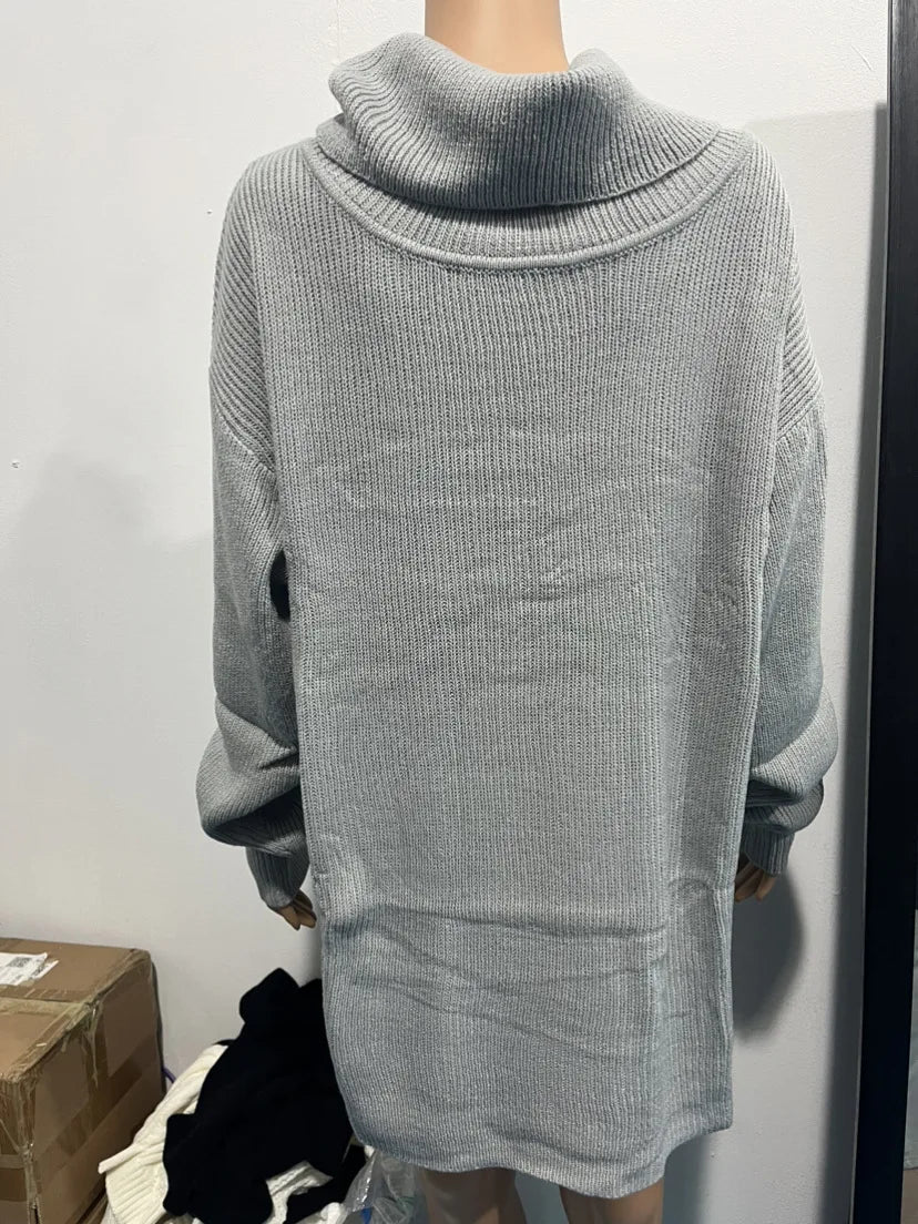 Suéter Mujer Cuello Alto Oversize - Jersey Cálido Otoño Invierno