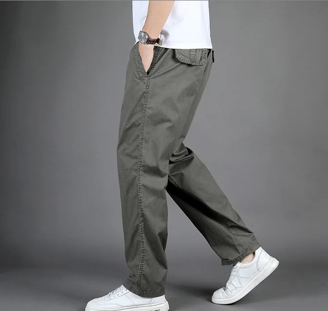 Pantalón Cargo Hombre Algodón - Pantalón Trabajo Verano 6XL