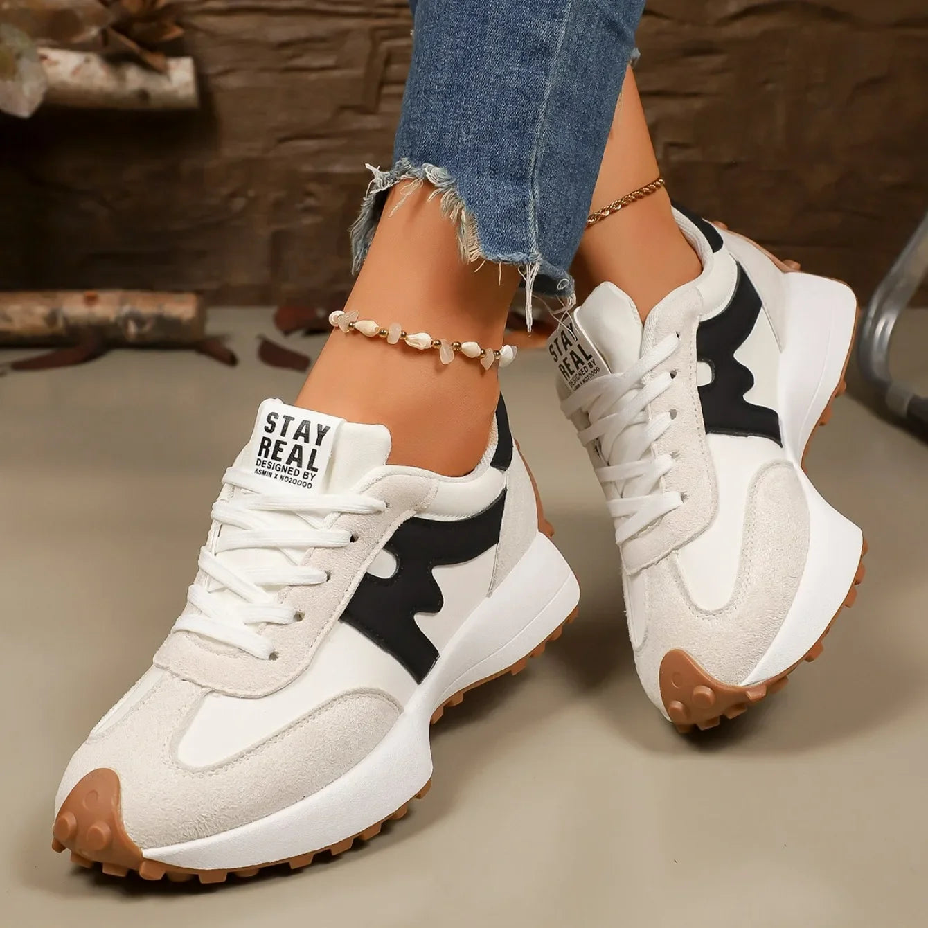 Sneakers Plataforma Mujer 2025 - Zapatillas Primavera Otoño Ligeras Transpirables