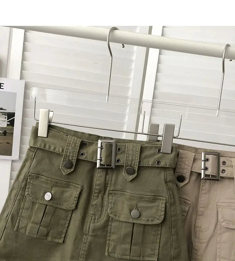 Falda Denim Mini Mujer Cargo - Falda Vaquera Bolsillos Cintura Alta 2025
