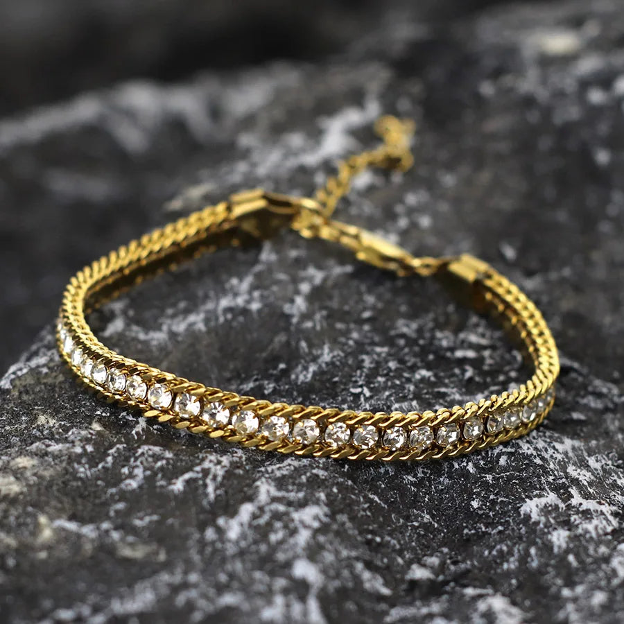 Pulsera Hombre Deportiva Moto - Circonita Lujo Outdoor