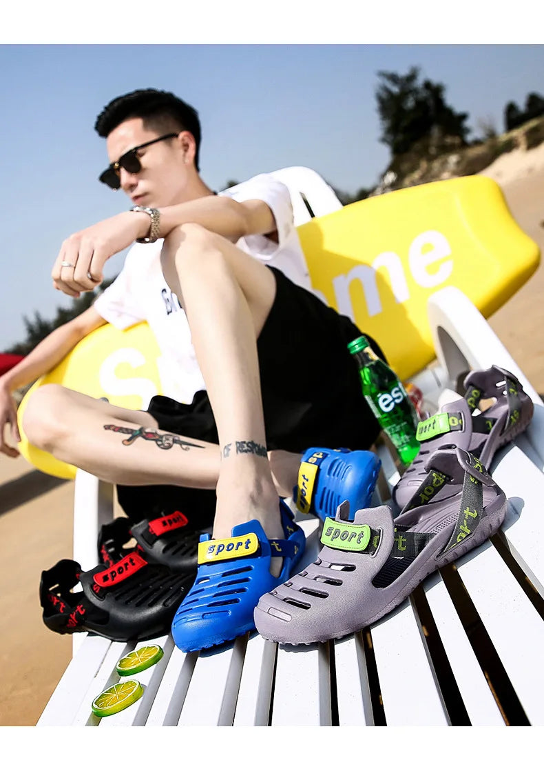 Sandalias Hombre Verano - Chanclas Playa Outdoor Antideslizantes Casual