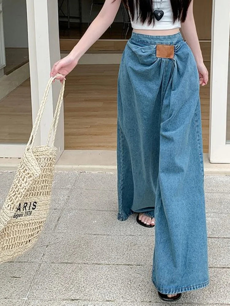 Jeans Mujer Pierna Ancha Americanos - Pantalón Holgado 2025