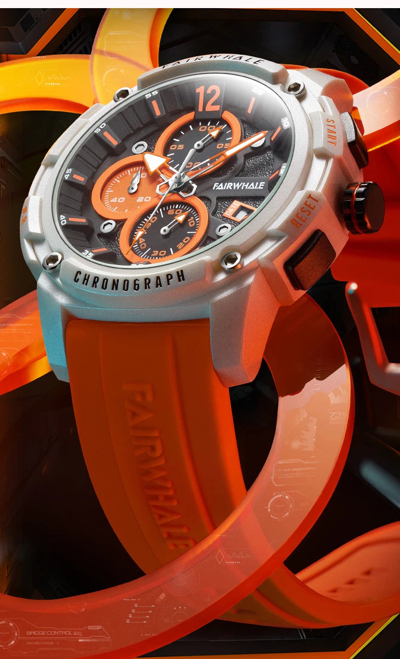 Reloj Mark Fairwhale 4360 Deportivo - Cuarzo Silicona Multifunción Resistente al Agua