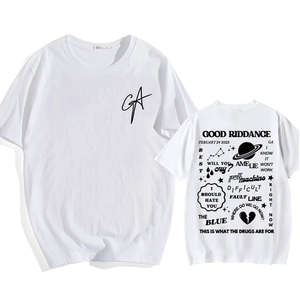 Camiseta Gracie Abrams Good Riddance - Unisex Hip Hop Verano