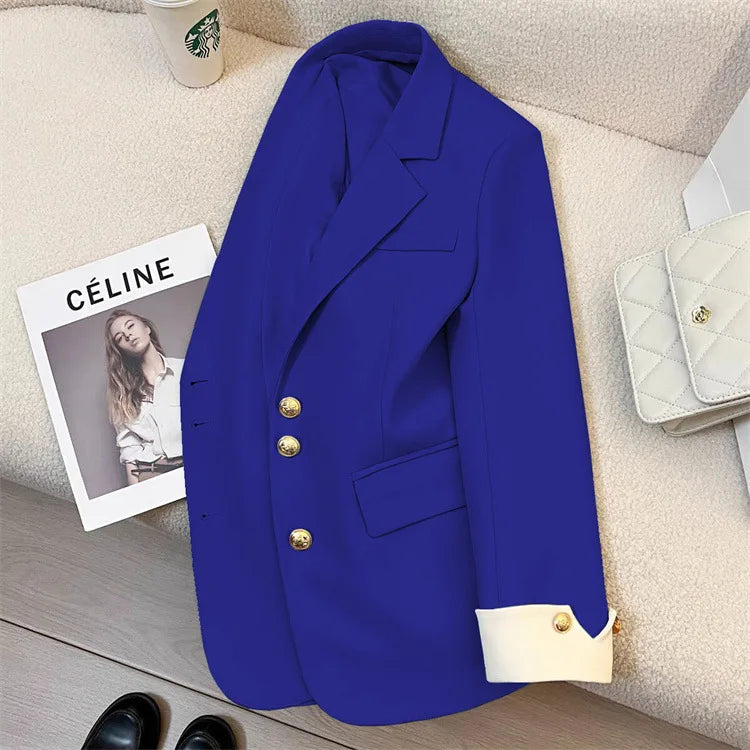 Blazer Mujer Elegante Manga Larga