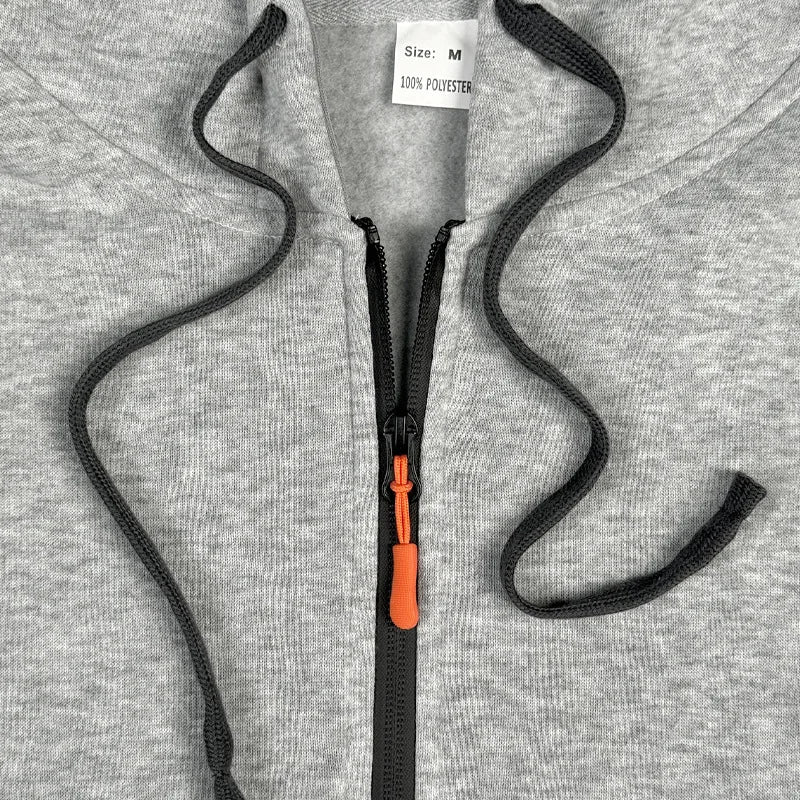 Sudadera Hombre Capucha Streetwear - Hoodie Otoño Invierno Punk Zip Up