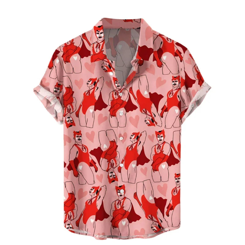 Camisa Hawaiana Hombre Verano - Manga Corta Casual Fashion Suelta Transpirable