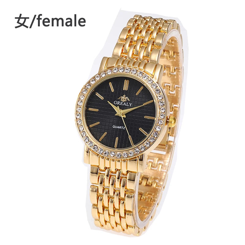 Reloj Pulsera Mujer Diamantes - Números Romanos Acero Pareja