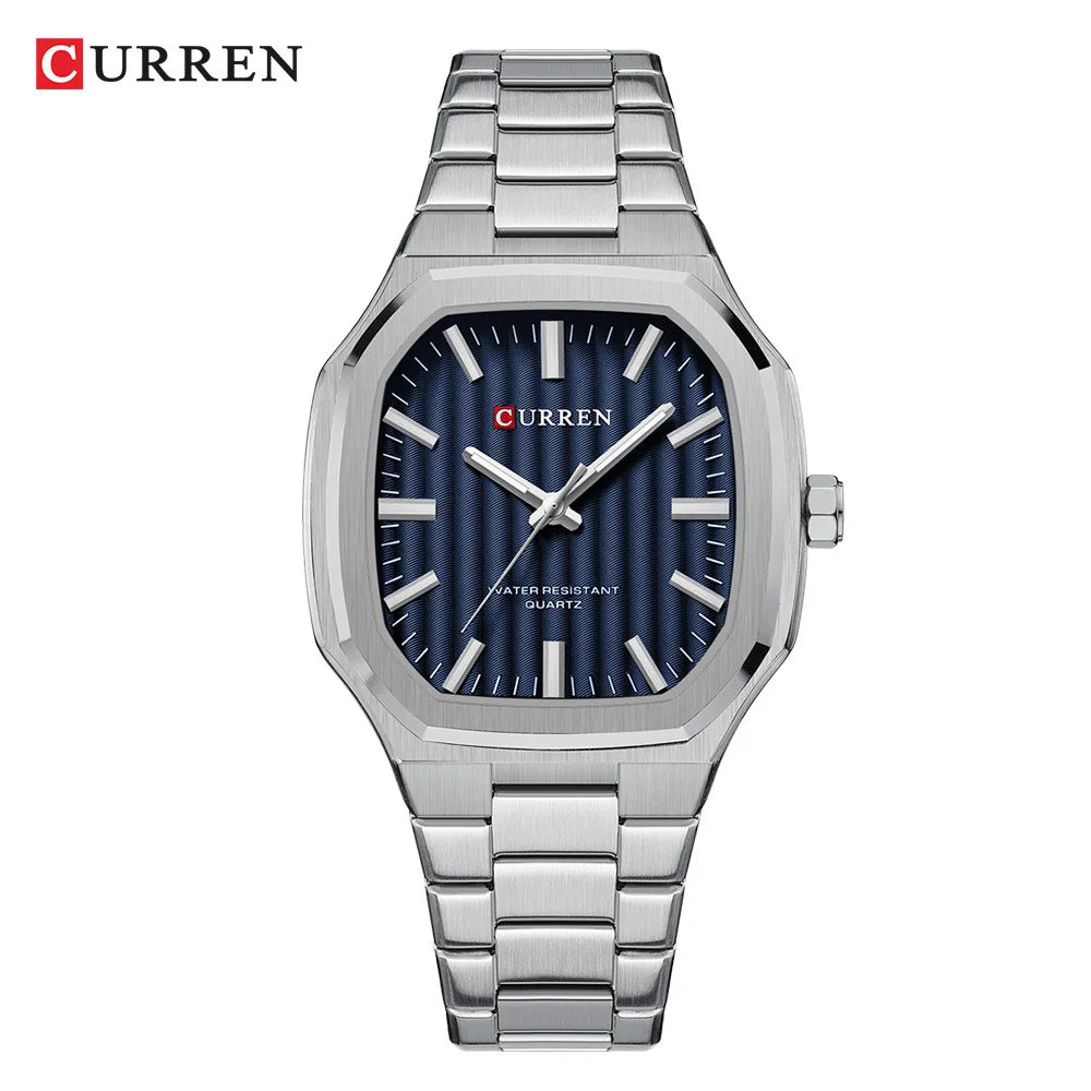 Reloj CURREN 8458 para Hombre - Cuarzo Business Resistente al Agua con Correa de Acero