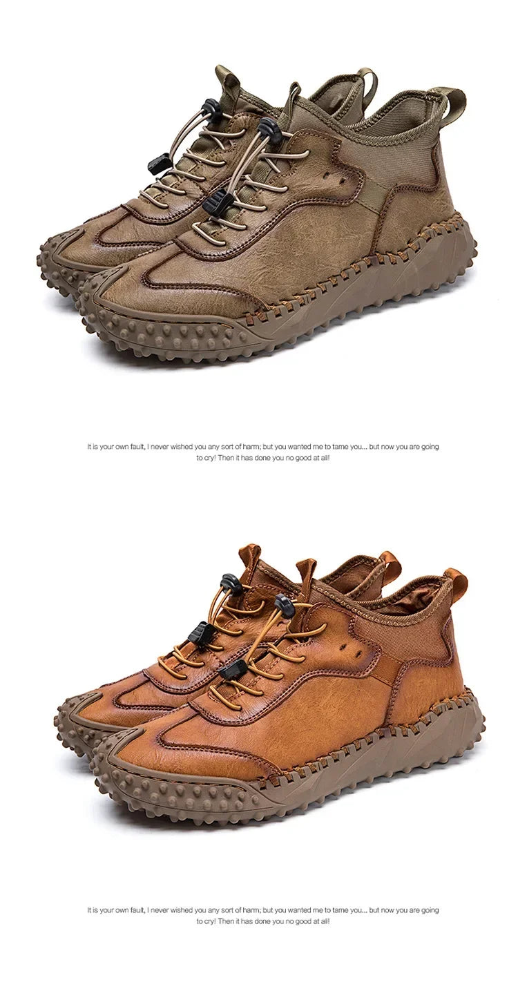 Botines Hombre Cuero Casual - Botas Tobillo Otoño Invierno Outdoor