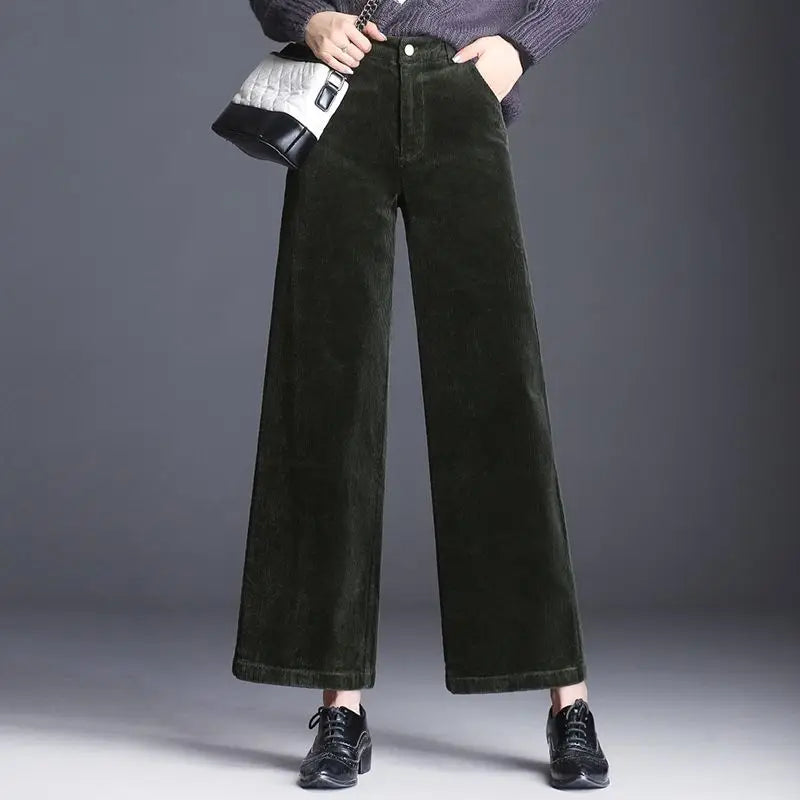 Pantalón Pana Pierna Ancha Mujer - Pantalón Palazzo Otoño 2019