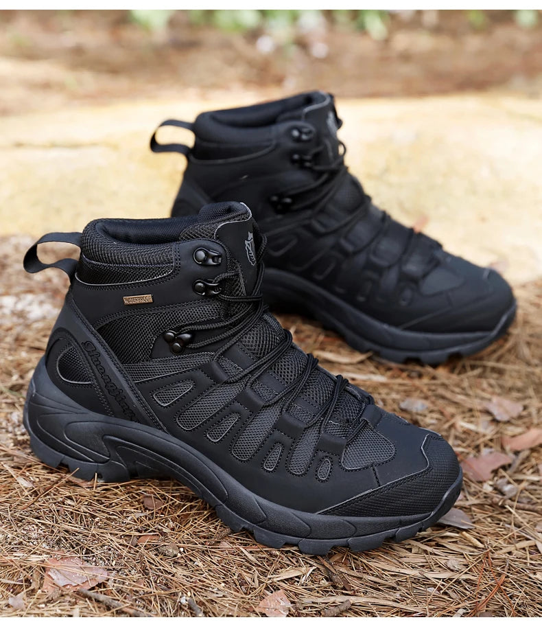 Botas Hombre 2024 Platform - Outdoor Impermeables Casual Sneakers Trabajo Tobillo Senderismo Seguridad Athletic