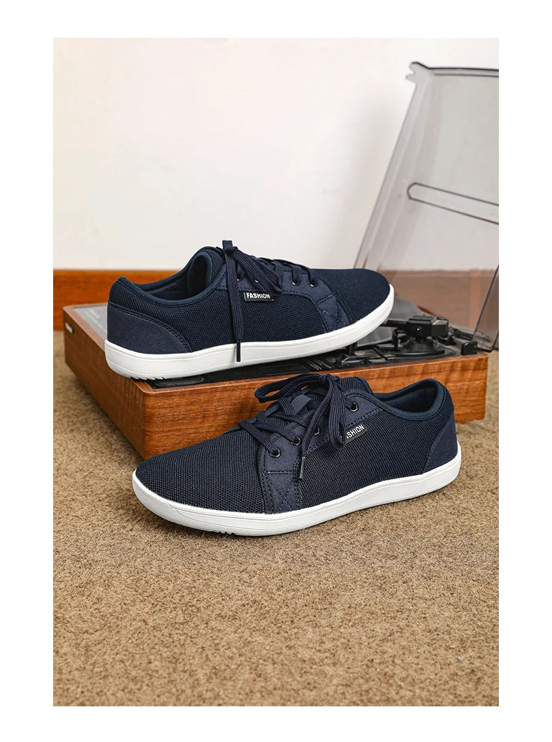 Zapatos Hombre Minimalistas Barefoot - Punta Ancha Zero Drop Transpirables Malla Ligeros Walking