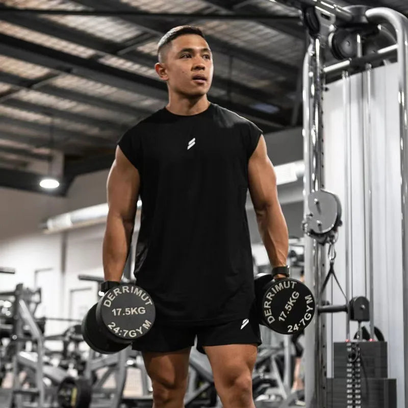 Camiseta Deportiva Hombre Sin Mangas - Chaleco Secado Rápido Verano