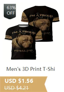 Camiseta Deportiva Hombre 3D - Running Casual Estampado Gráfico