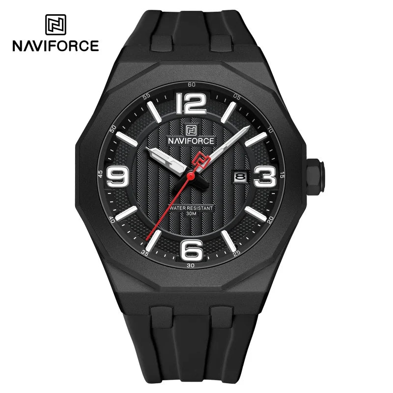 Reloj NAVIFORCE 8079 para Hombre - Cuarzo Fashion Resistente al Agua con Correa de Silicona