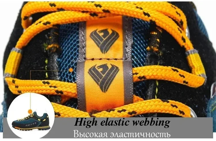 Botas Hombre Senderismo Impermeables - Escalada Anti-Colisión Outdoor Casual Cordones Sneakers Nieve