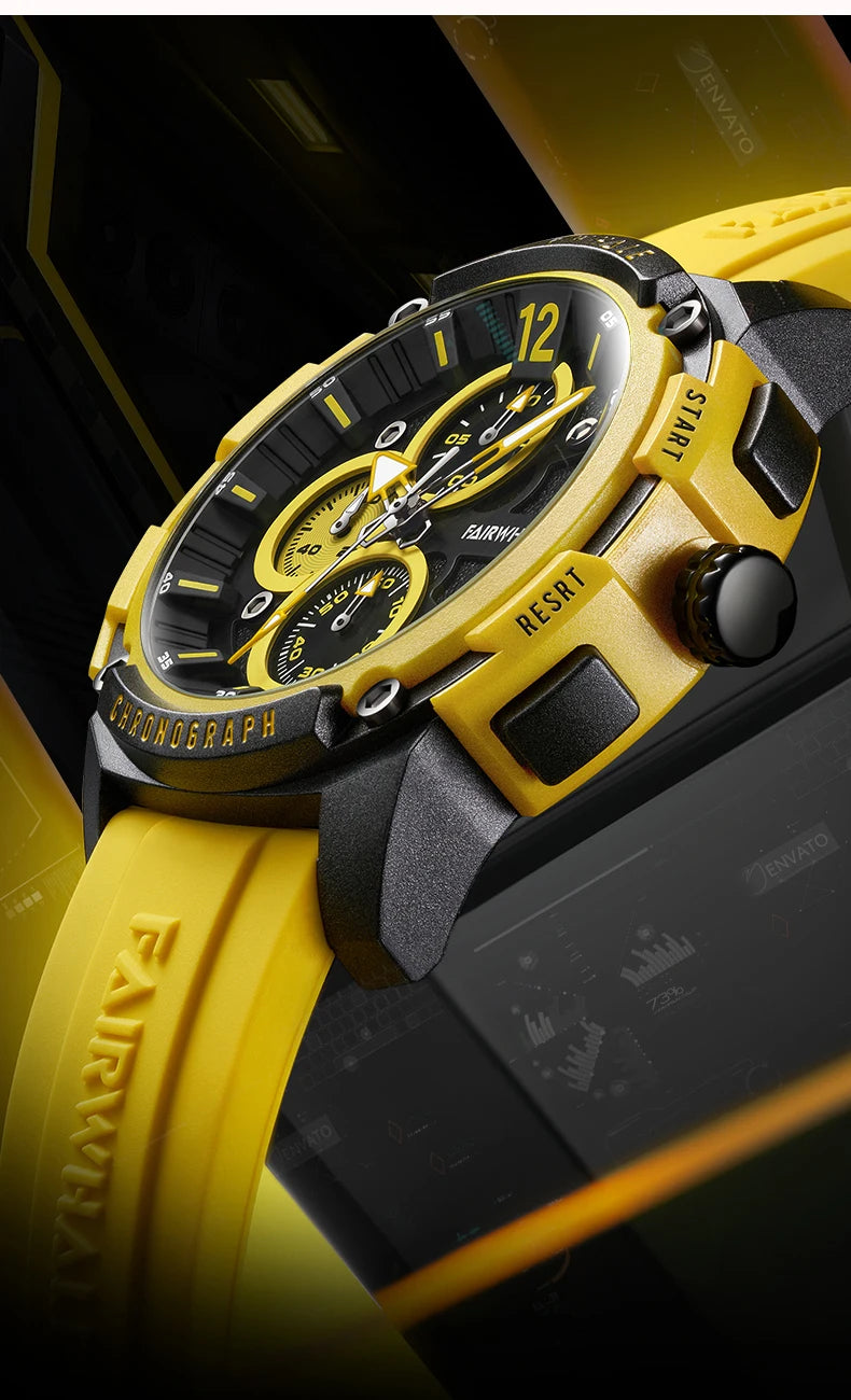 Reloj Mark Fairwhale 4360 Deportivo - Cuarzo Silicona Multifunción Resistente al Agua