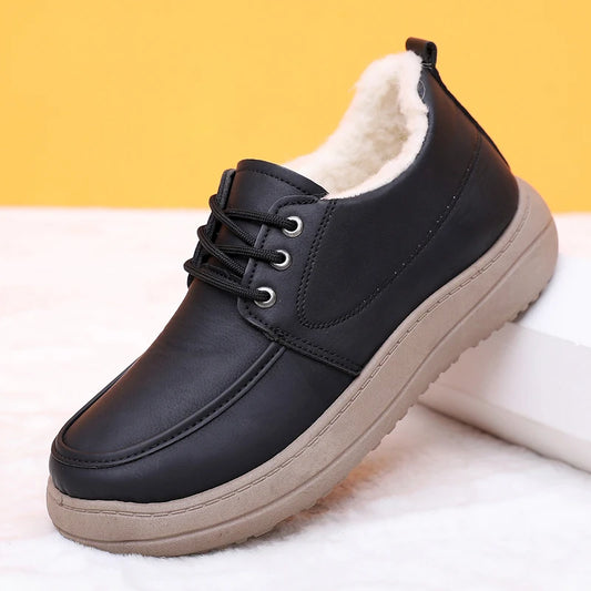 Zapatos Hombre Casual Algodón 2025 - Invierno Fashion Versátiles Cálidos Cómodos Antideslizantes Resistentes