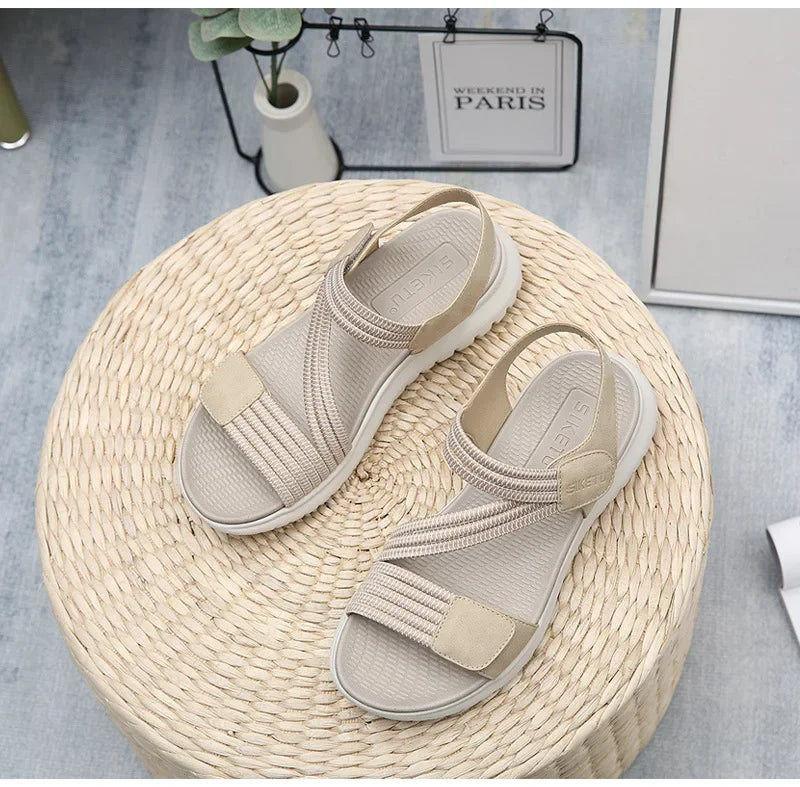 Sandalias Cuña Mujer Deportivas - Zapatos Playa Outdoor Aumenta Altura Cómodas Verano