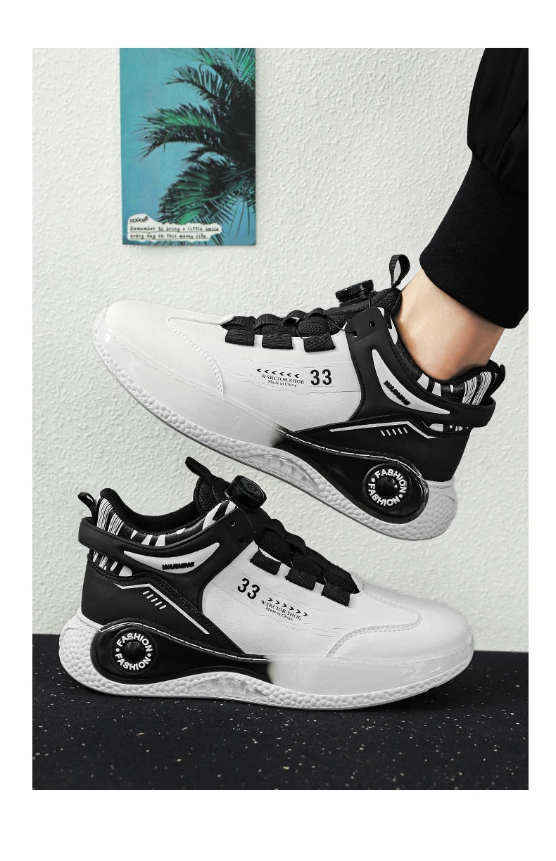 Sneakers Hombre Hebilla Giratoria - Cómodas Antideslizantes Cordones Duraderas Outdoor Actividades