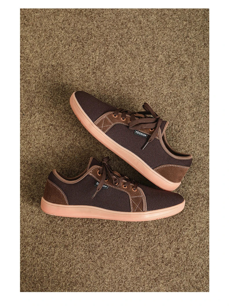 Zapatos Hombre Minimalistas Barefoot - Punta Ancha Zero Drop Transpirables Malla Ligeros Walking