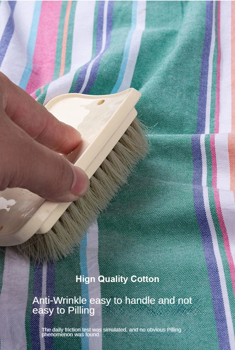 Camisa Hombre Oxford 100% Algodón - Manga Larga Rayas Bolsillo Formal Tallas Grandes