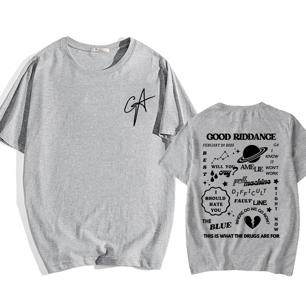 Camiseta Gracie Abrams Good Riddance - Unisex Hip Hop Verano