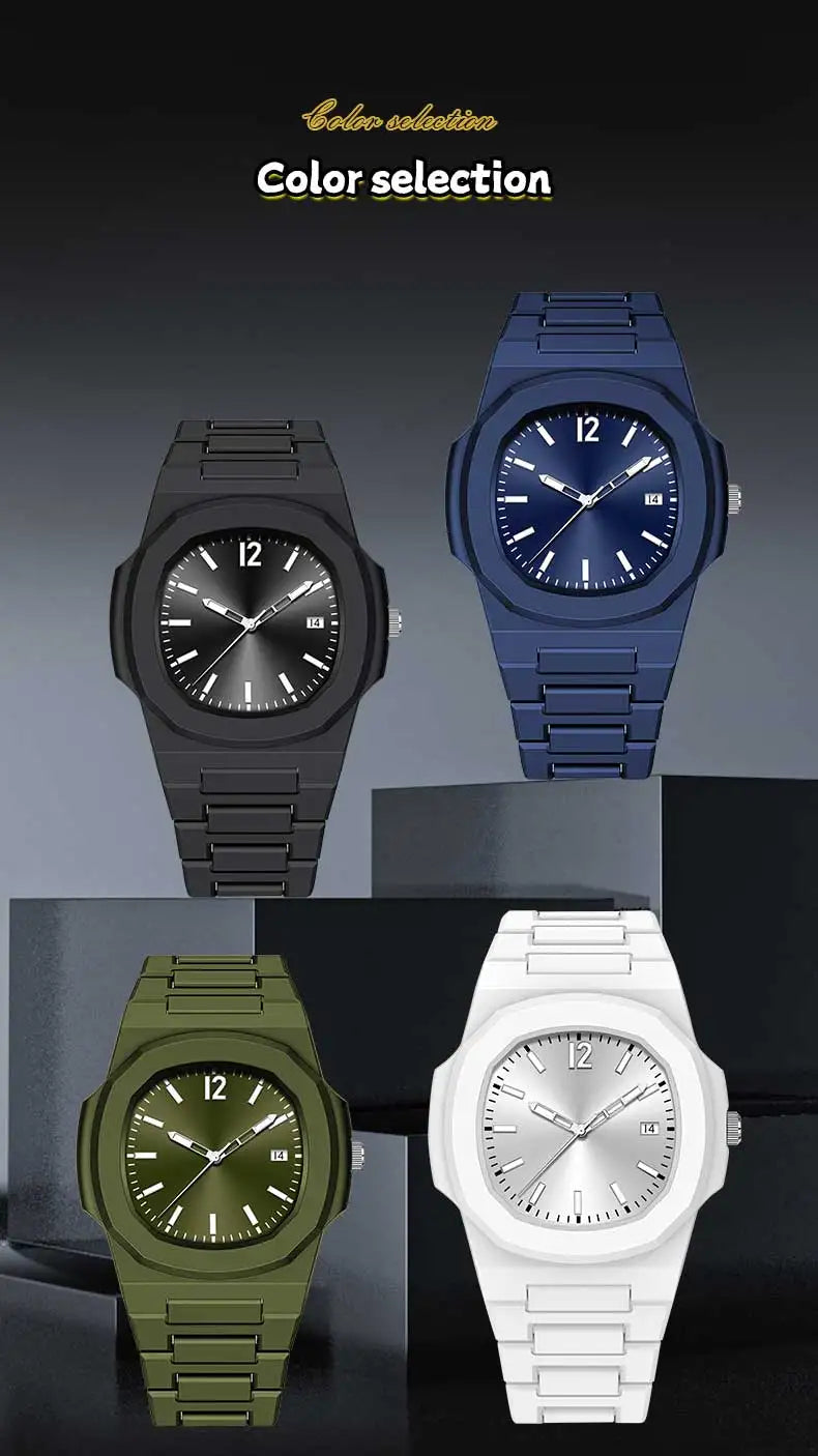 Reloj VA VA VOOM Military 40mm - Cuarzo Silicona Negro Calendario Deportivo