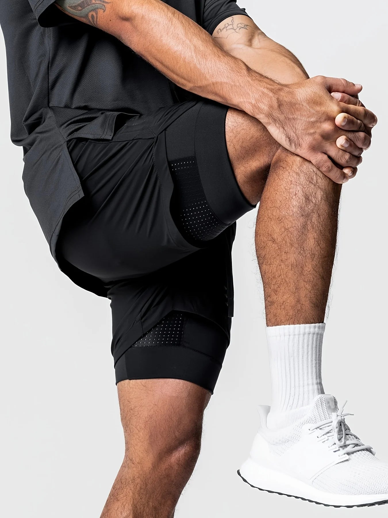 Shorts Deportivos Hombre Doble Capa - Pantalones Baloncesto Secado Rápido