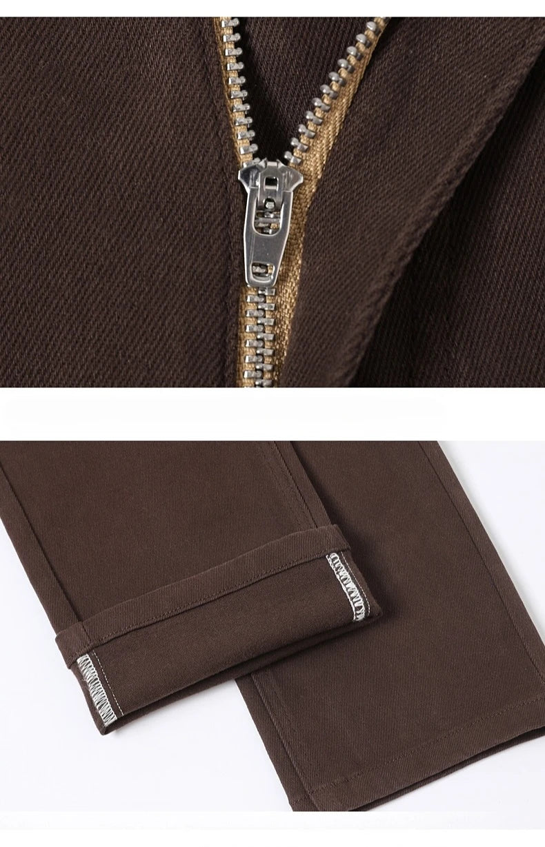 Vaqueros Hombre Business Casual Slim Fit - Pantalones Rectos Elegantes 6 Colores