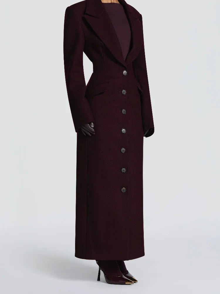 Abrigo Largo Mujer Elegante - Chaqueta Maxi Invierno 2025