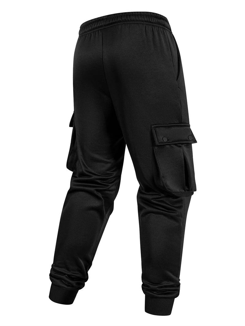Pantalones Jogging Hombre Térmicos Cargo - Bolsillos Otoño Invierno Cálidos