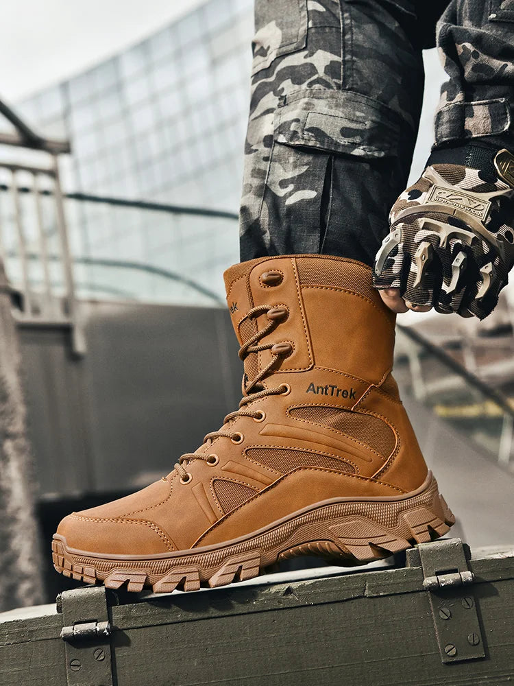 Botas Hiking Hombre High-Top Outdoor - Senderismo Cálidas Cómodas Casual Invierno