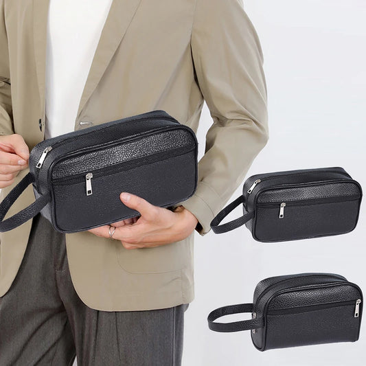 Carteira Unisex Retro Cuero PU - Business Bolso Cosméticos Tarjetas Móvil Muñeca