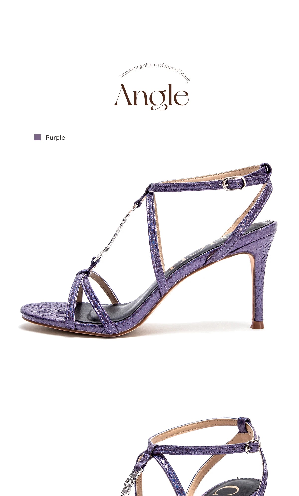 Sandalias Tacón Mujer Tiras CHCH - Zapatos Cordones Punta Cuadrada Fiesta