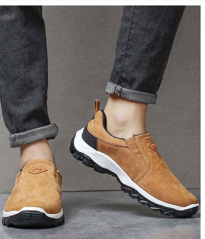 Zapatos Hombre Cómodos Casual - Walking Sneakers Slip-On Loafers Ligeros Mocasines