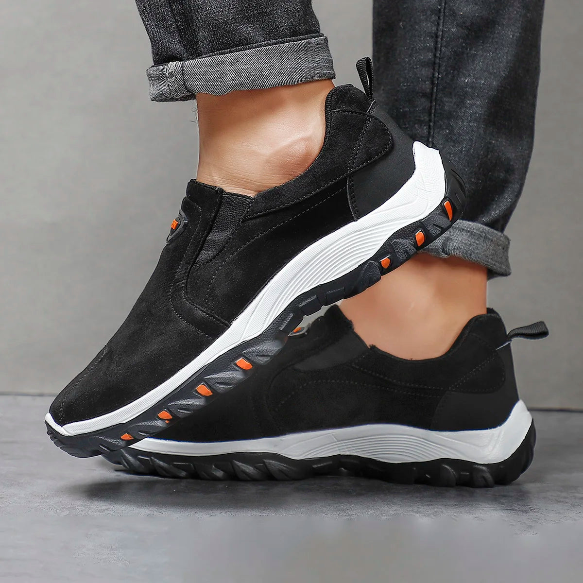 Zapatos Hombre Cómodos Casual - Walking Sneakers Slip-On Loafers Ligeros Mocasines