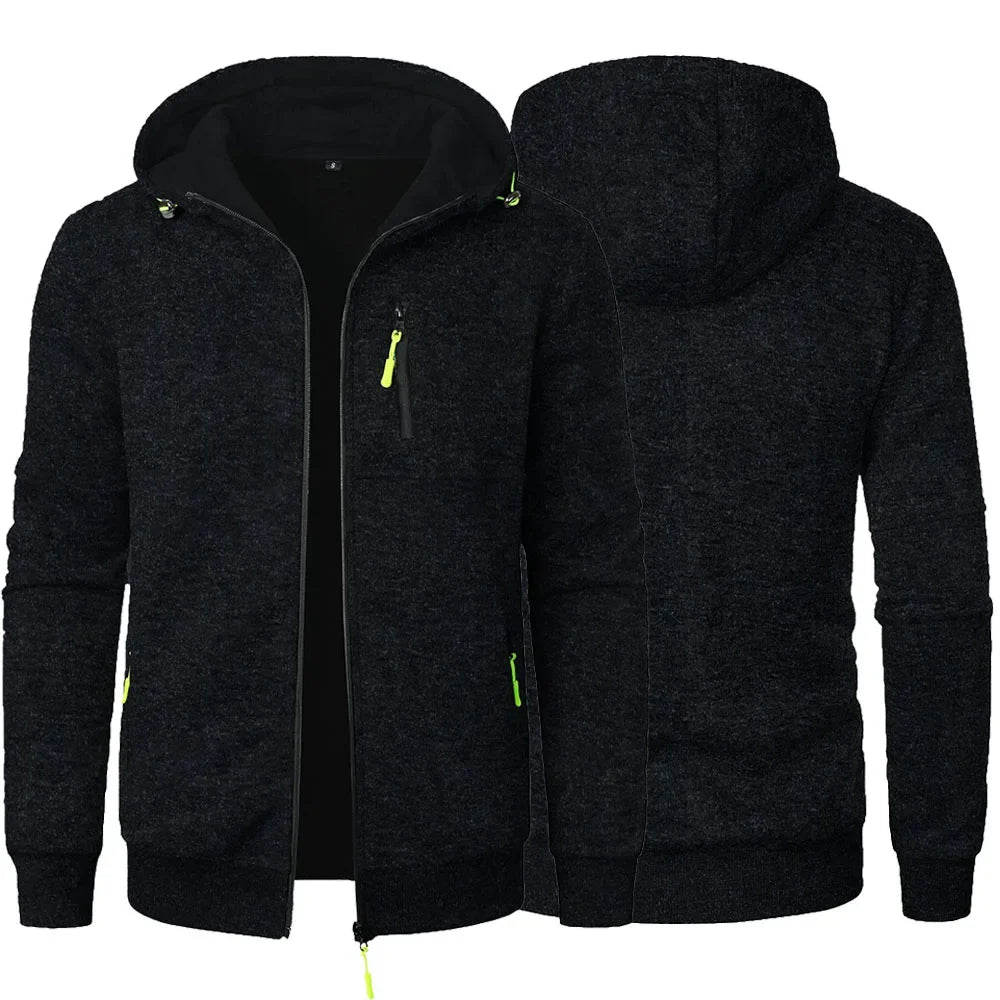 Sudadera Hombre Capucha Deportiva - Chaqueta Cremallera Slim Fit Streetwear