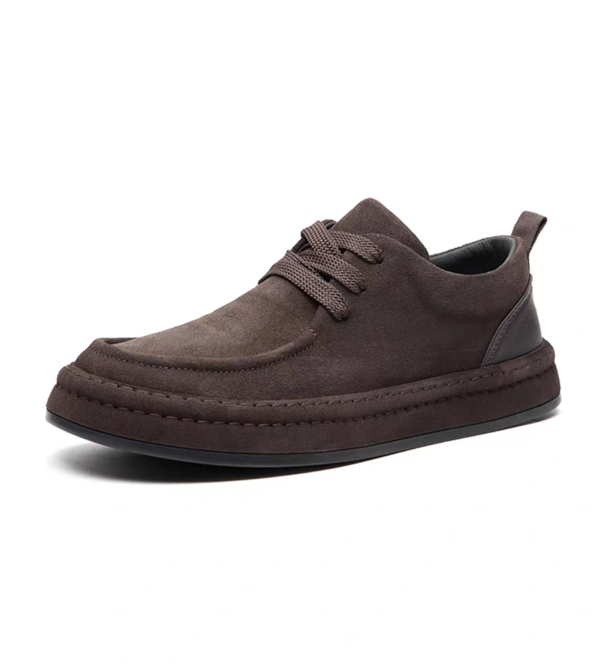 Mocasines Hombre Ante Marrón - Casual Fashion Walking Cómodos Uso Diario Duraderos