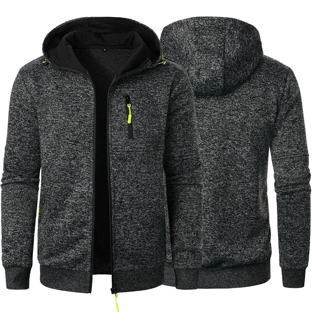 Sudadera Hombre Capucha Deportiva - Chaqueta Cremallera Slim Fit Streetwear