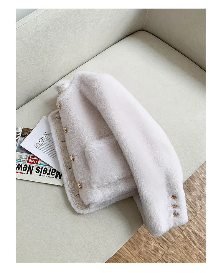 Chaqueta Piel Oveja Mujer Genuina - Chaqueta Shearling Cordero Invierno