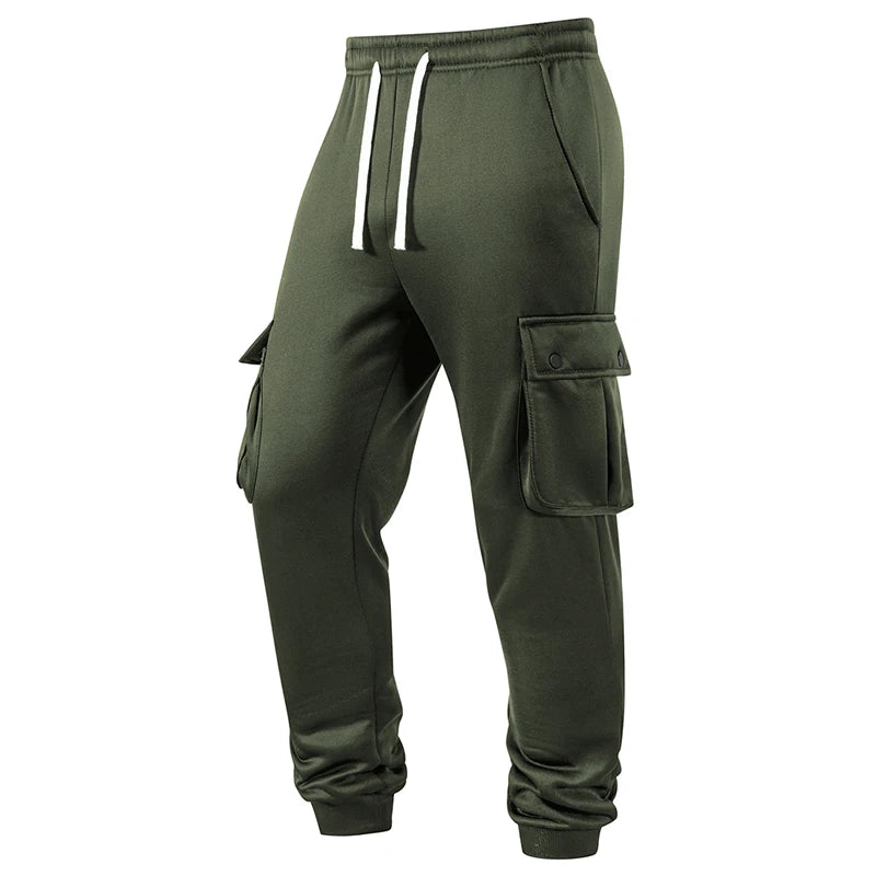 Pantalones Jogging Hombre Térmicos Cargo - Bolsillos Otoño Invierno Cálidos