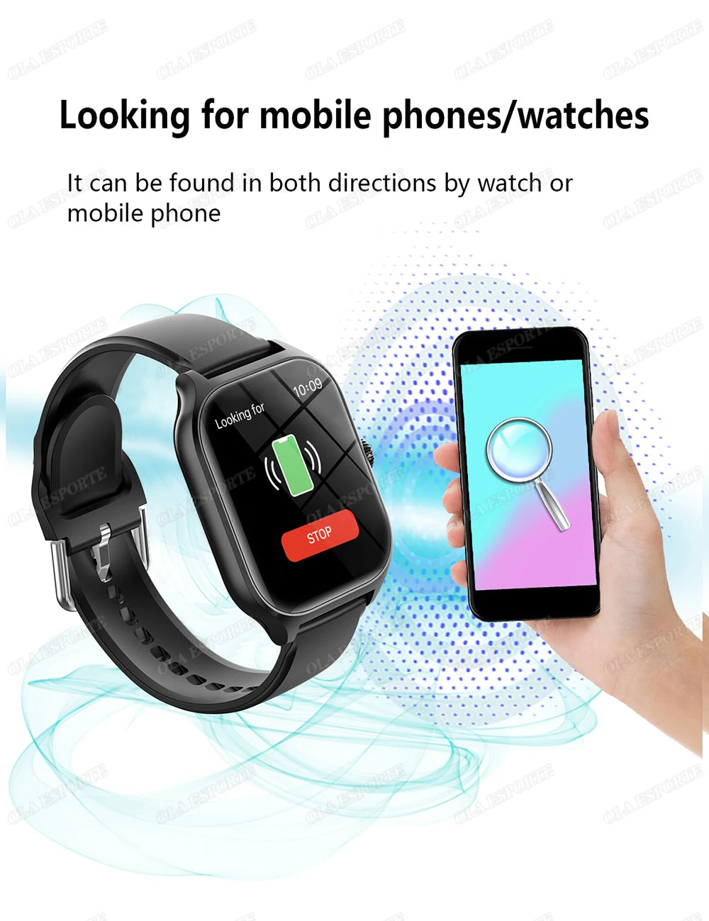 Smartwatch 2.01'' HD para Android iOS - Llamadas Bluetooth Deportivo Música