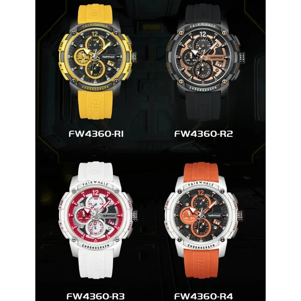 Reloj Mark Fairwhale 4360 Deportivo - Cuarzo Silicona Multifunción Resistente al Agua