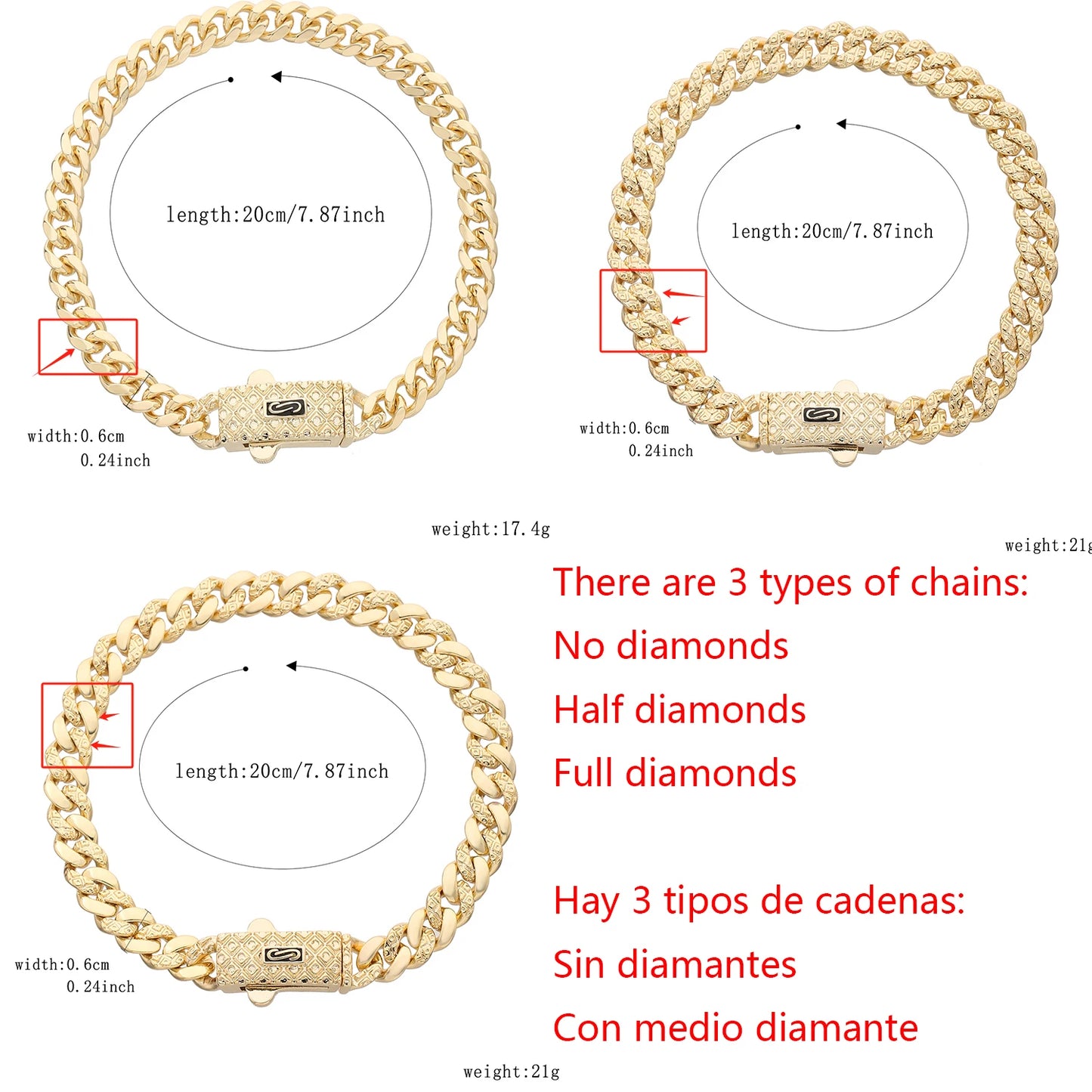 Pulsera Circonita Diamantes Mujer - Chapado Oro 14K Negocios Trendy